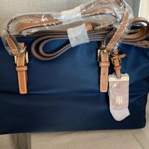 Tommy Hilfiger Navy Blue Shopper Purse Bag Nwt